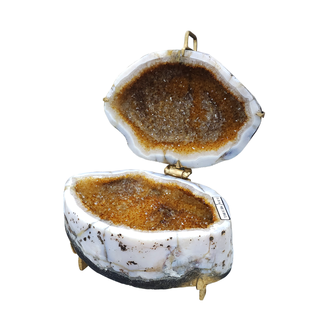 Citrine Geode Jewelry Box