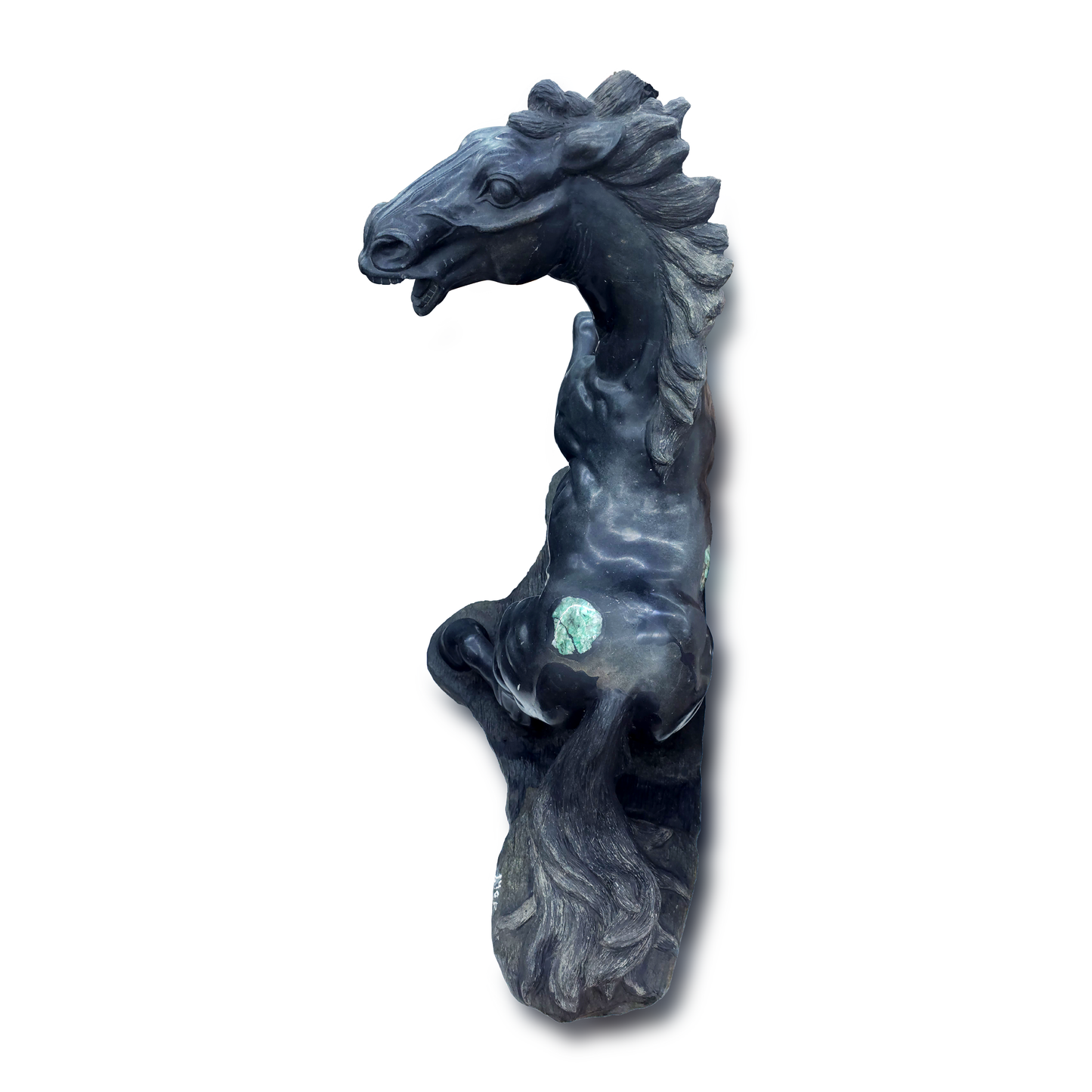 Horse carved in emerald