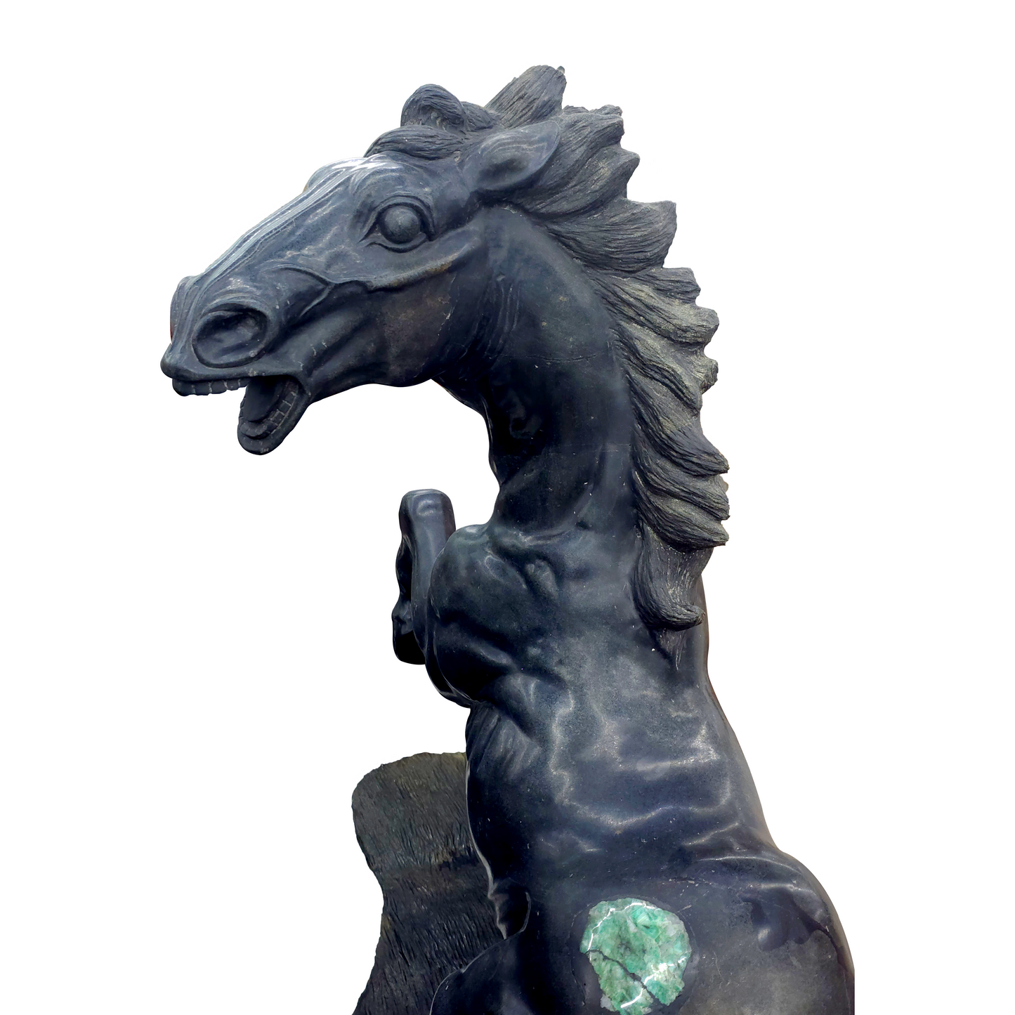 Horse carved in emerald