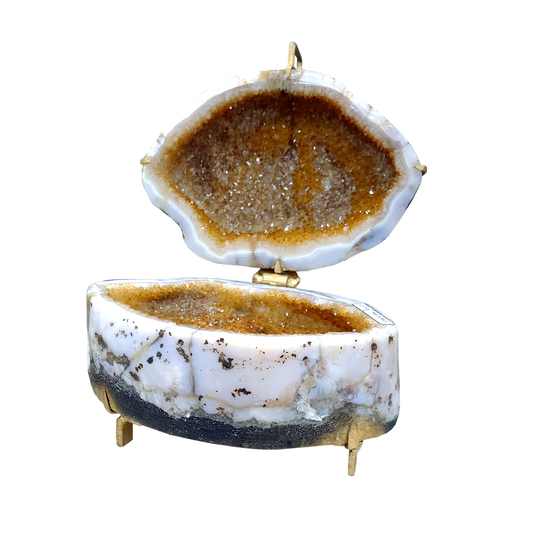 Citrine Geode Jewelry Box