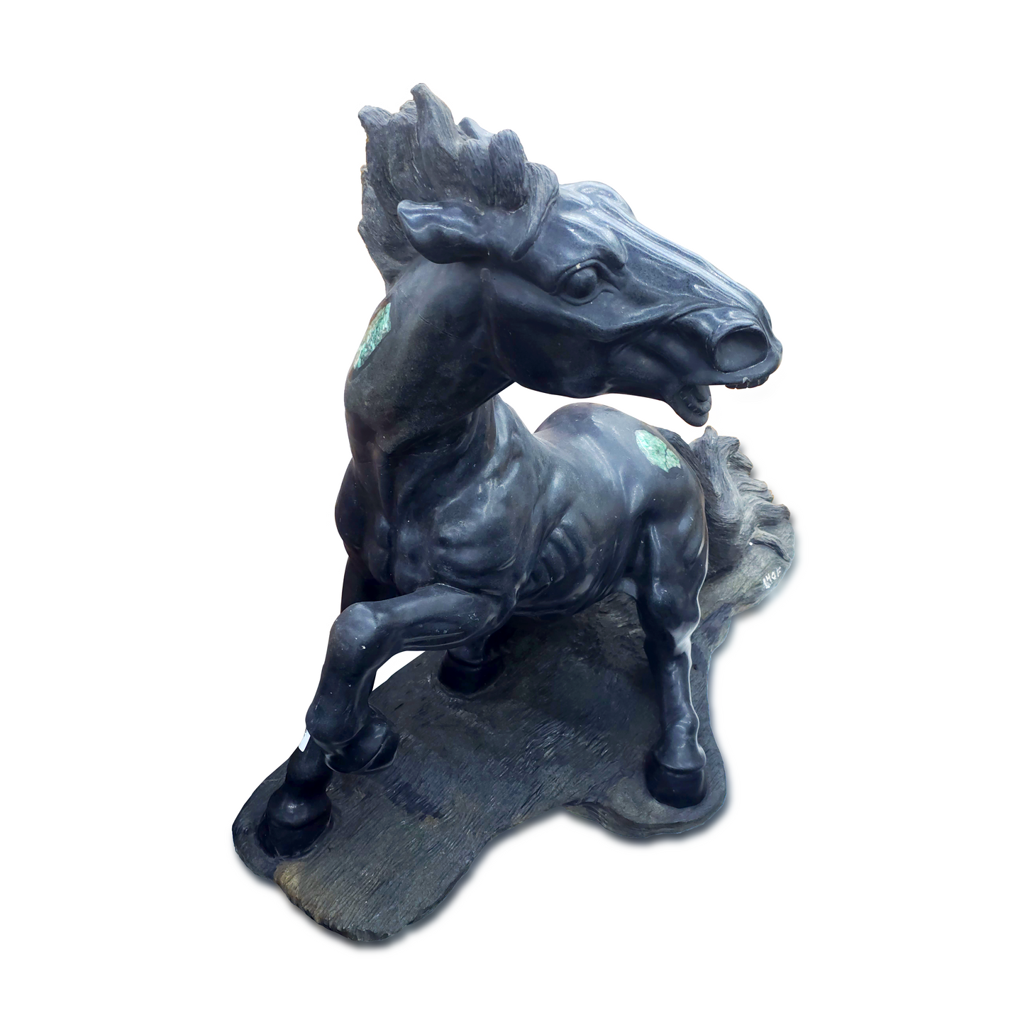 Horse carved in emerald